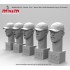 1/16 Character Heads Set with Baseball Caps