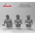 1/16 WWII German Tank Crew (3 x Half Figures)
