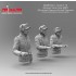 1/16 WWII German Tank Crew (3 x Half Figures)