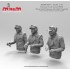 1/16 WWII German Tank Crew (3 x Half Figures)