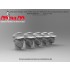 1/16 German Wehrmacht Heads W/Fieldcap Set (5 Heads) 