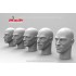 1/24 Bald Heads Set with Different Emotions #1