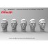 1/24 Character Heads Set with Different Emotions #1