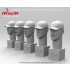 1/24 Character Heads Set with Baseball Caps