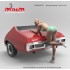 1/24 Car Wash Girl Posing Vol.1 (1 figure,3D printed soft resin)
