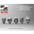 1/24 Schwabenland Army Infantry Head Set (5pcs)