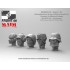 1/24 Schwabenland Army Infantry Head Set (5pcs)