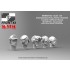 1/24 Schwabenland Army Tanker Head Set (5pcs)