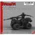 1/24 Postapocalyptic War Quad/Bike with Driver (3D printed) Resin Model Kit