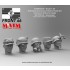 1/35 Schwabenland Army Infantry Head Set - Front 46 (5pcs)