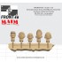 1/35 Schwabenland Army Pilot/Mecha Head Set - Front 46 (5pcs) 
