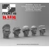 1/35 Schwabenland Army Tanker Head Set - Front 46 (5pcs)