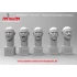 1/35 Bald Heads with 5 Different Emotions (5 Heads)