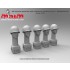 1/35 US Vietnam Head Set with 5 Different Emotions (5 Heads, resin)