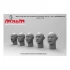 1/35 Bare Head Set with 5 Different Emotions (5pcs, resin)