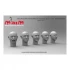 1/35 Bare Head Set with 5 Different Emotions (5pcs, resin)