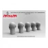 1/35 Bare Head Set with 5 Different Emotions (5pcs, resin)