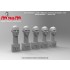 1/35 Bare Head Set with 5 Different Face Emotions (5 Heads, resin)