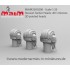 1/35 Russian Tanker Heads - From The 80?S Version (3 Heads)