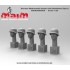 1/35 German Wehrmacht Heads with Stahlhelm (5 Heads in different emotions, resin)