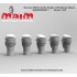 1/35 German Wehrmacht Heads w/Fieldcap (5pcs, resin)