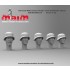 1/35 German Wehrmacht Heads with Stahlhelm (5pcs, resin)
