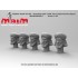 1/35 Taliban Head Set #3 - Bearded with 5 Different Face Impressions (resin)