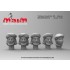 1/35 Taliban Head Set #5 (5pcs, resin)
