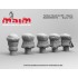 1/35 Taliban Head Set #5 (5pcs, resin)