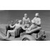 1/35 WWII German Military Men - "Where are the damned roads?" (1 Staff Car w/5 Figures)