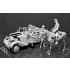 1/35 WWII German Military Radio Car Sd.Kfz.2 Type 170VK w/Crew (1 Car+4 Figures+1 Horse)
