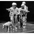 1/35 Modern US Infantrymen - Cordon and Search (4 figures + 1 dog)