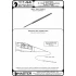 1/144 Lockheed F-104 Starfighter Turned Brass Pitot Tube