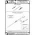 1/48 Mikoyan MiG-25 Foxbat (all versions except PD/PDS) Turned Brass Pitot Tube