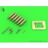 1/48 Curtiss P-40 E-N Detail Set - Browning .50 Blast Tubes, Gunsight and Pitot Tube