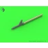 1/48 Curtiss P-40 E-N Detail Set - Browning .50 Blast Tubes, Gunsight and Pitot Tube