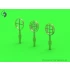 1/72 PZL P11a/b/c wz. 33 Machine Gun Barrels, Gunsight and Venturi Tube