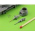 1/72 Japanese Type 95 Ha-Go Light Tank 37mm Type 94 Gun Barrels w/Resin Mount for IBG kit