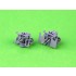 1/350 IJN Type 96 25mm Twin Mount Late with Le Prieur Mechanical Sights (6pcs)