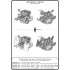 1/350 IJN Type 96 25mm Twin Mount Late with Le Prieur Mechanical Sights (6pcs)
