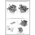 1/350 IJN Type 96 25mm Triple Mount Late with Le Prieur Mechanical Sights (6pcs)