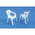 1/35 Plastic Garden Chairs (each height: 2.7cm, 2pcs)