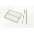 1/35 Meadow Fence A w/Wooden Rod (2 fence parts, each: 9.7 x 3.5cm)