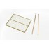 1/35 Meadow Fence A w/Wooden Rod (2 fence parts, each: 9.7 x 3.5cm)