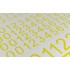 Water-slide Decal - Large Yellow Numbers