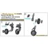 1/48 Hawker Siddeley Harrier GR Mk.7/9 Landing Gears w/Wheels for Hasegawa kits
