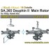 1/48 Aerospatiale SA.365 Dauphin II Main Rotor for Kitty Hawk kits