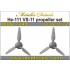 1/72 Heinkel He 111. VS-11 Propeller Set for ICM/Revell/Monogram Kits