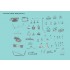 1/12 Full Detail kit - Ferrari 312PB Ver.B: 1972 Rd.11 #85, #86, #87