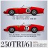 1/12 Ferrari 250TRI/61 1961 LM 24h #10 Olivier Gendebien/Phil Hill #17